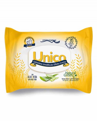 UNICO Cream Effect Wet Wipes 20 pcs. Siciliana.lt